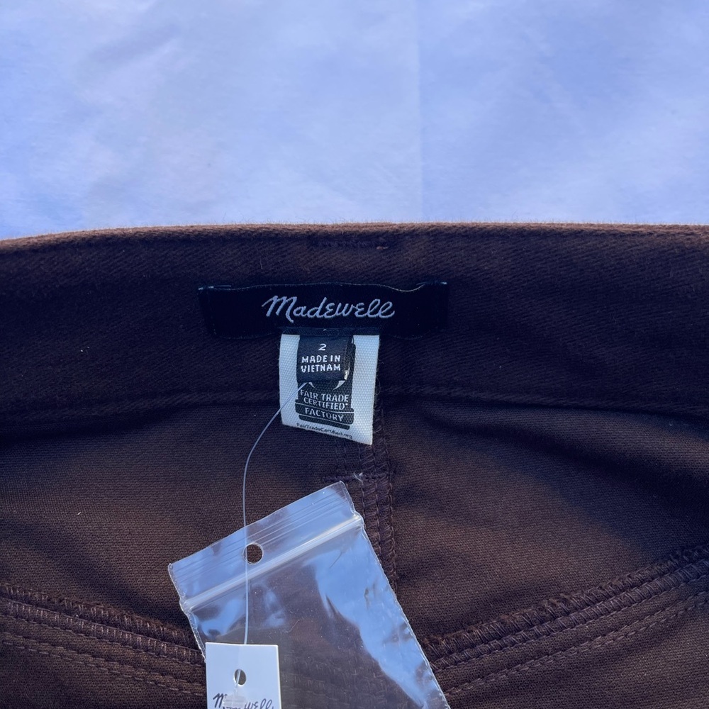 Madewell Dark Brown Mini Skirt size 2 - Picture 10 of 10